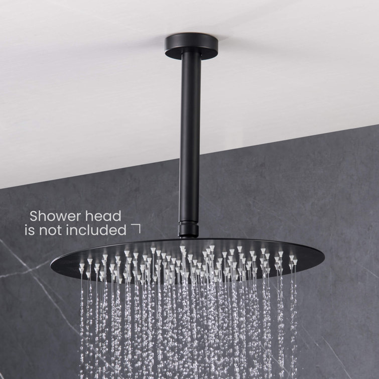Matte Black 8-Inch Ceiling Mounted Shower Arm