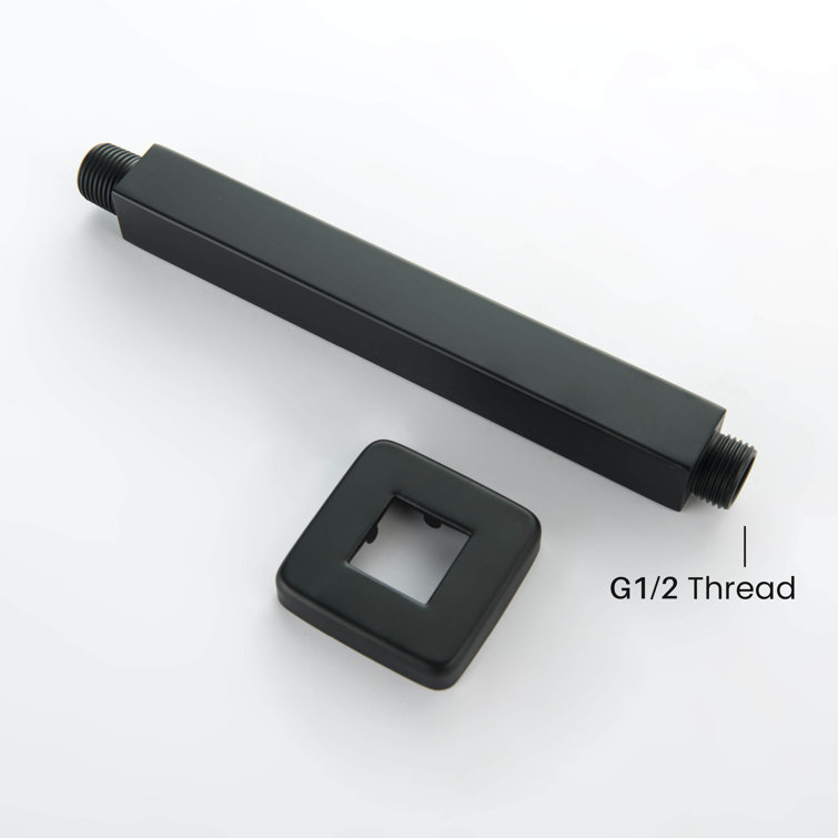 Matte Black Stainless Steel Ceiling Mounted Shower Arm