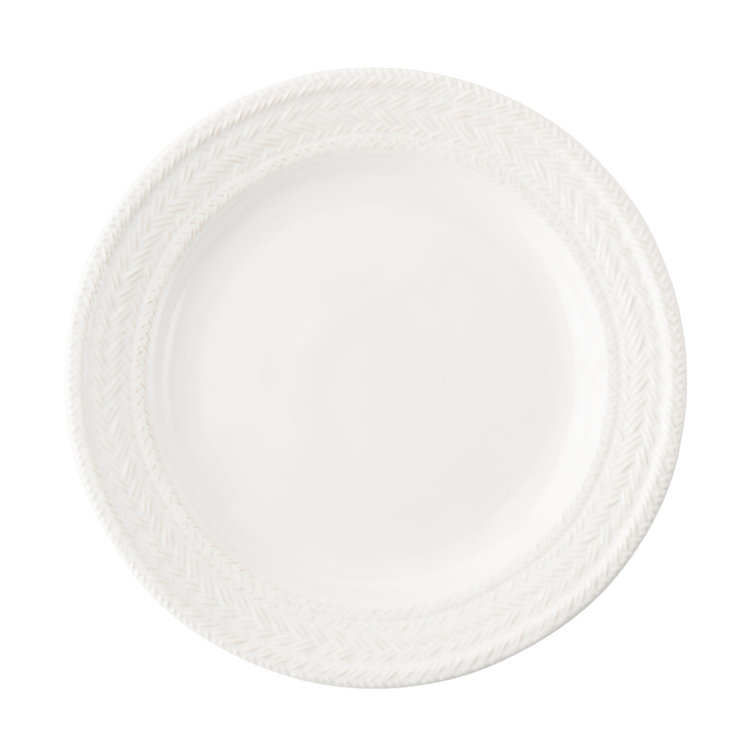 Whitewash Ceramic 16-Piece Braided Embellished Dinnerware Set