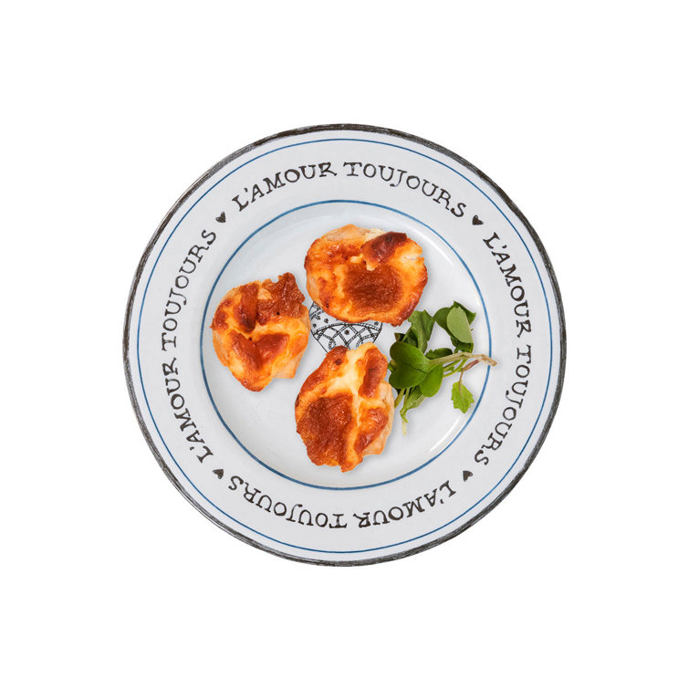 Handcrafted White Ceramic Round Appetizer Plate