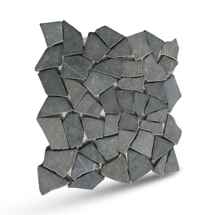 Gray Random Natural Stone Mosaic Tile for Walls and Floors