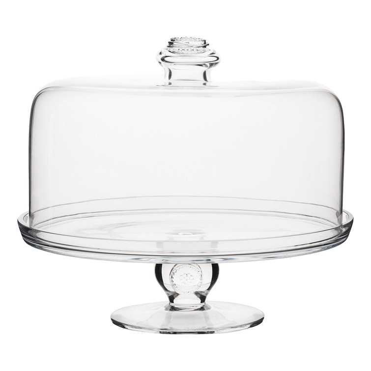 Portuguese Mouth-Blown Glass Elegance Cake Dome