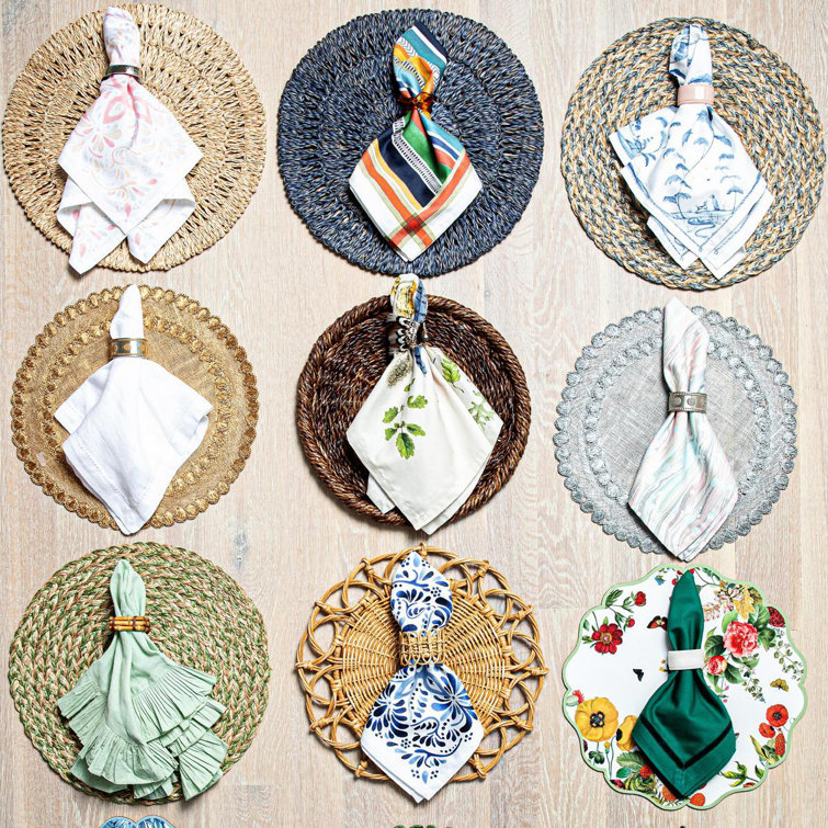 Juliska Isadora Gold Sinamay 15" Placemat