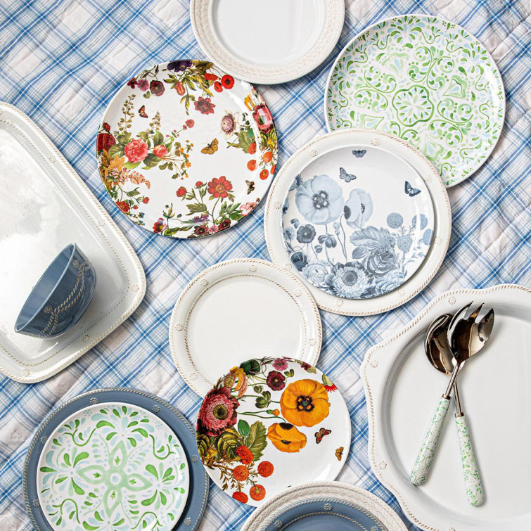 White Round Melamine Dinner Plate, 11" - Microwave & Freezer Safe