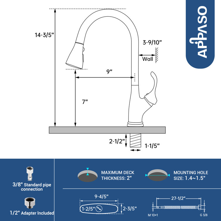 Elegant Brushed Nickel High-Arc Faucet with Pull-Out Spray