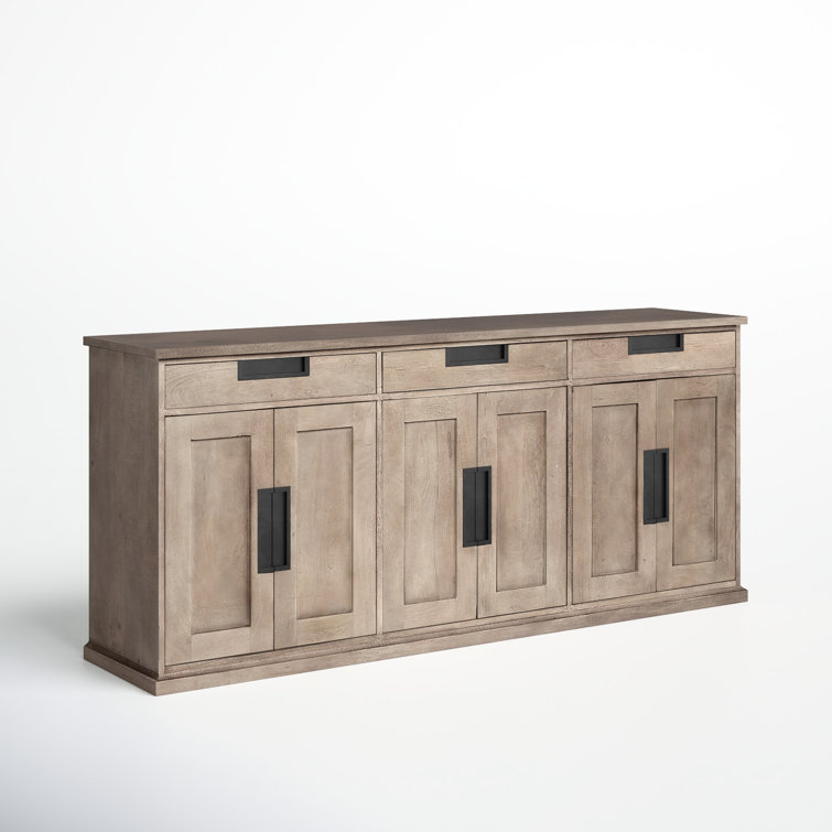 Alex 81.5'' Light Brown Solid Wood Sideboard