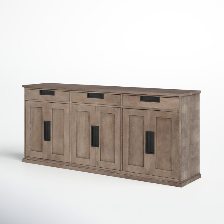 Alex 81.5'' Light Brown Solid Wood Sideboard
