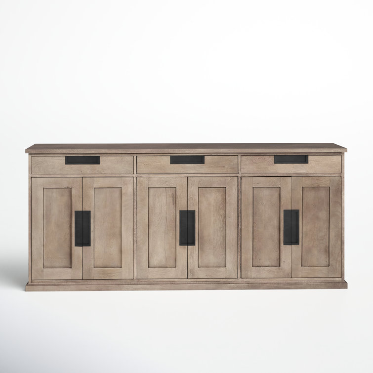 Alex 81.5'' Light Brown Solid Wood Sideboard