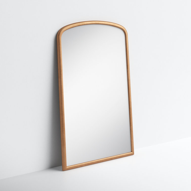 Brookings Transitional Full-Length Gold Leaner Mirror 52x86
