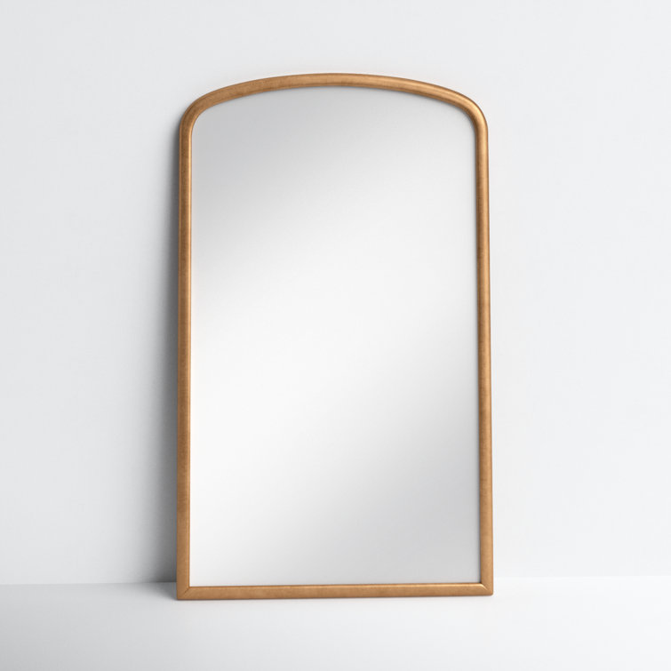 Brookings Transitional Full-Length Gold Leaner Mirror 52x86
