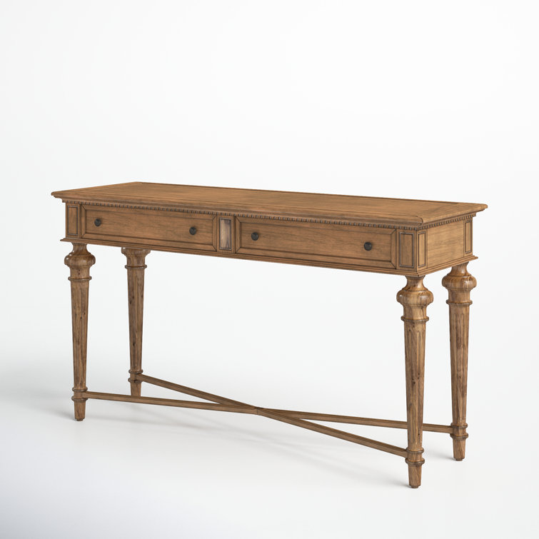 Wellington Hall Beige Rectangular Sofa Table with Storage