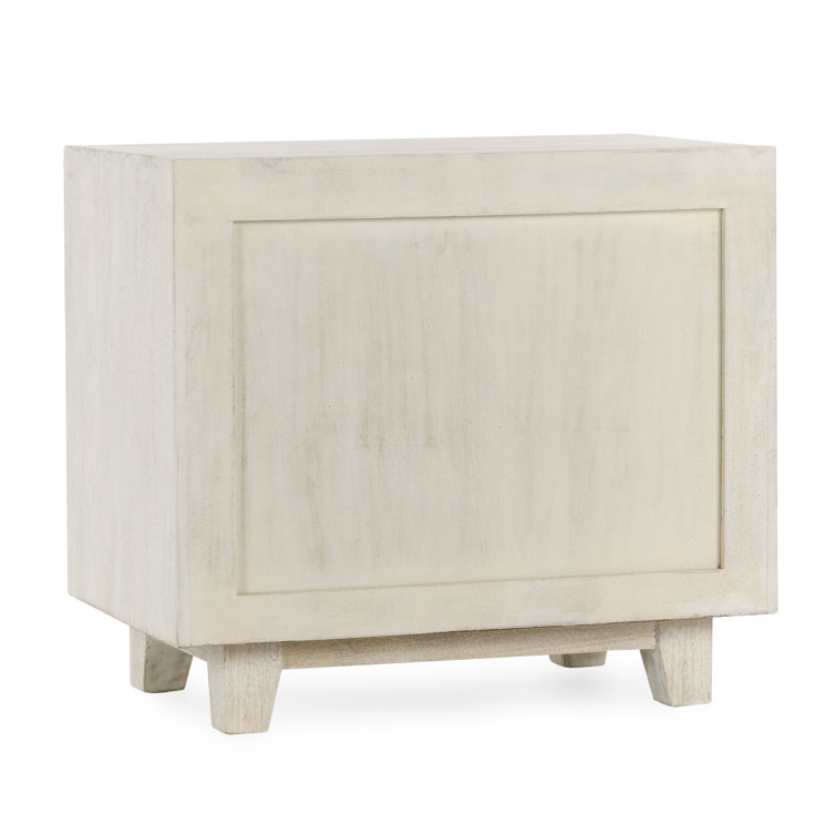 Lorinda Light Brown Mango Wood 1-Drawer Nightstand