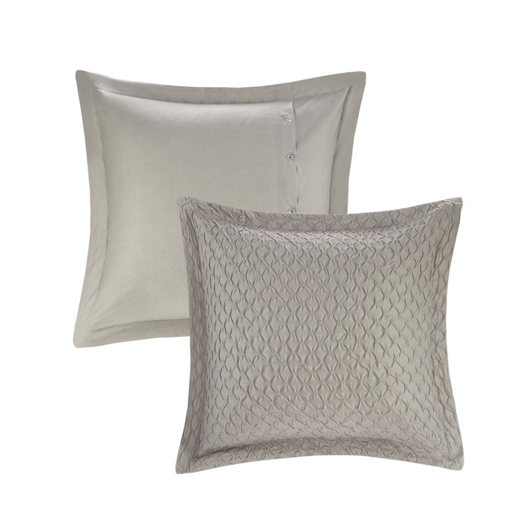 Ivory Jacquard Queen 8-Piece Cotton Bedspread Set