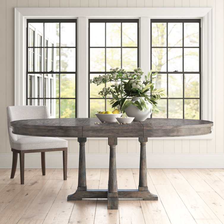 Lincoln Park Reclaimed Wood Extendable Oval Dining Table