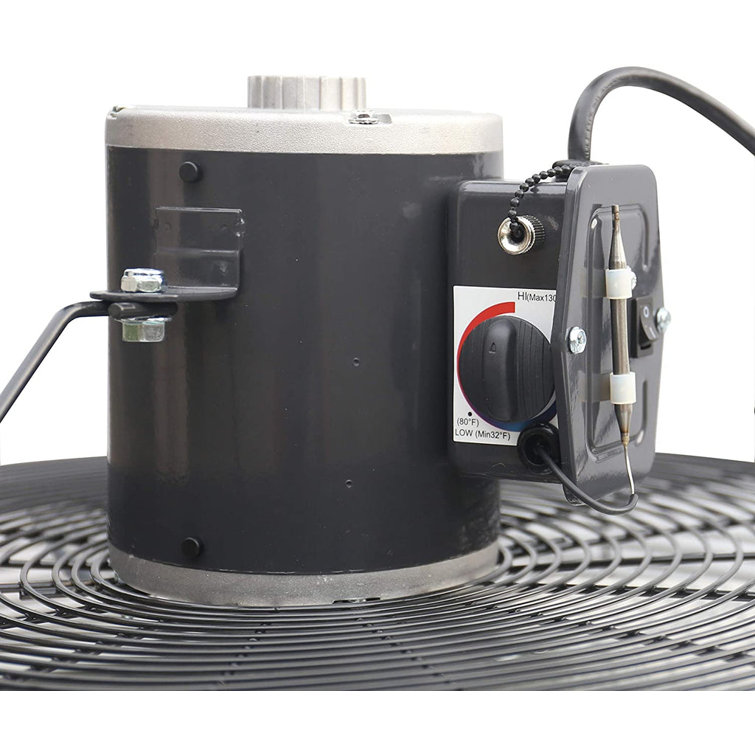 iLiving 20 Inch Wall-Mounted Shutter Exhaust Fan with Thermostat