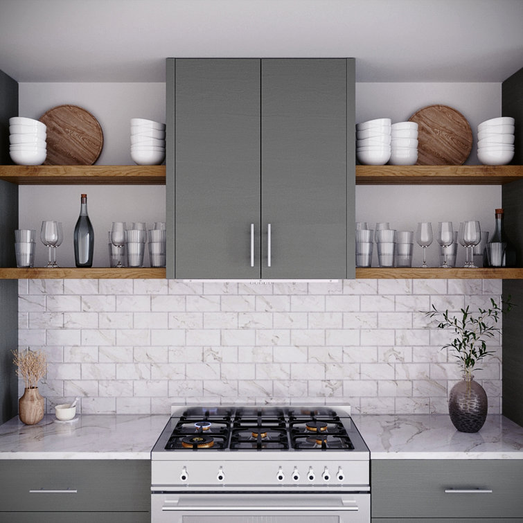 Streamline 28-inch Brushed Stainless Steel Insert Range Hood with Charcoal Filter