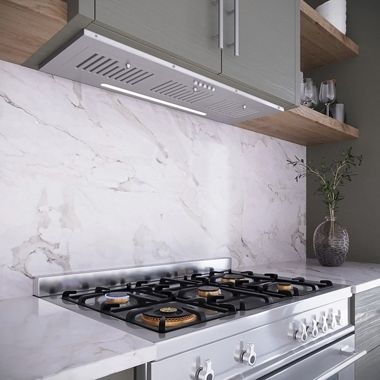 Streamline 36-Inch Stainless Steel Ductless Insert Range Hood with LED Light