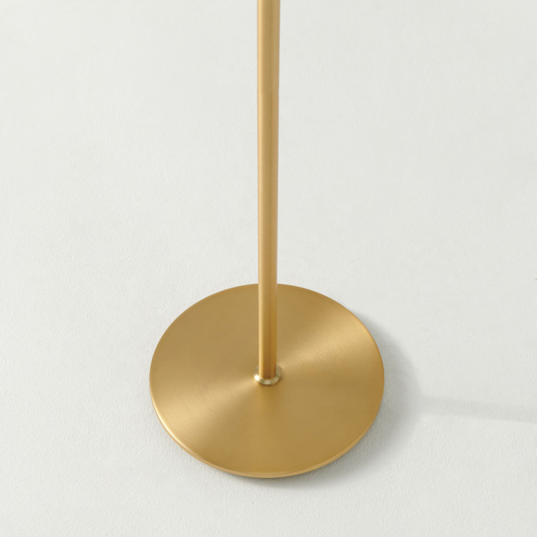 Gemini 64" Brass Mid-Century Modern 3-Way Dimming LED Floor Lamp