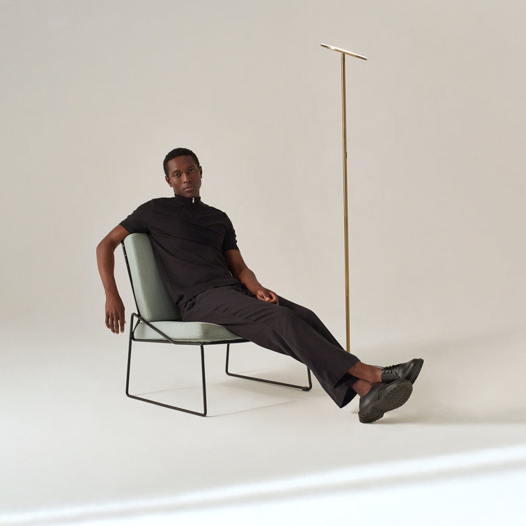 Brass Adjustable LED Torchiere Floor Lamp with 3-Way Switch