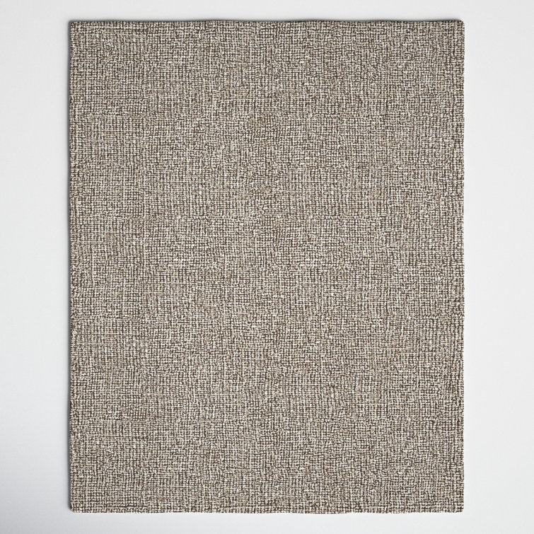 Handmade Ivory Wool Rectangular 9' x 12' Tufted Area Rug