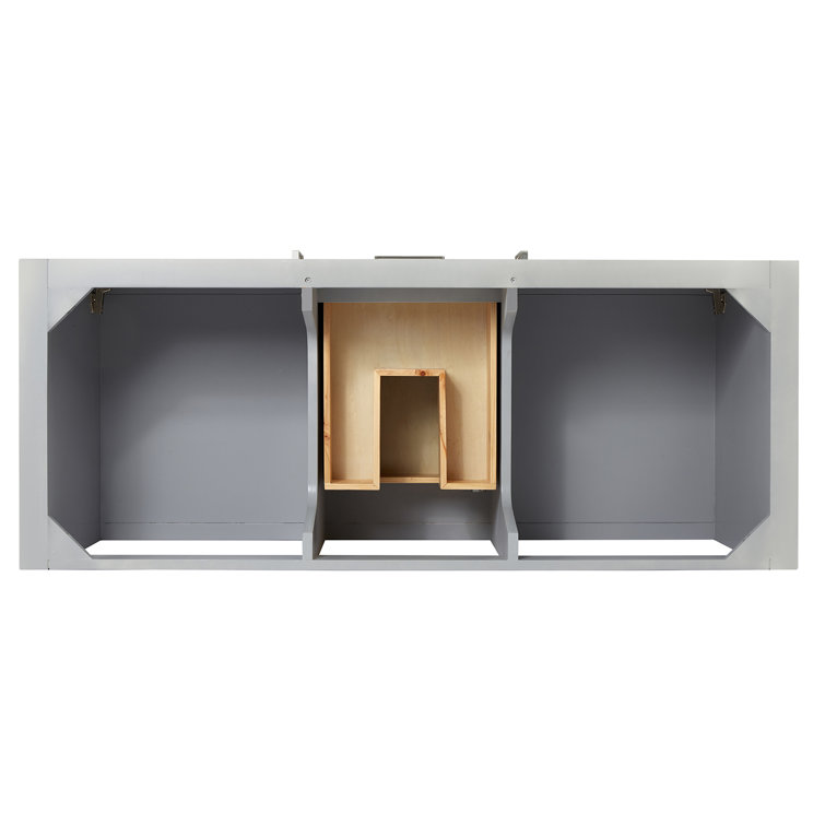 Bayhill 54'' Gray Wood Single Vanity with Quartz Top