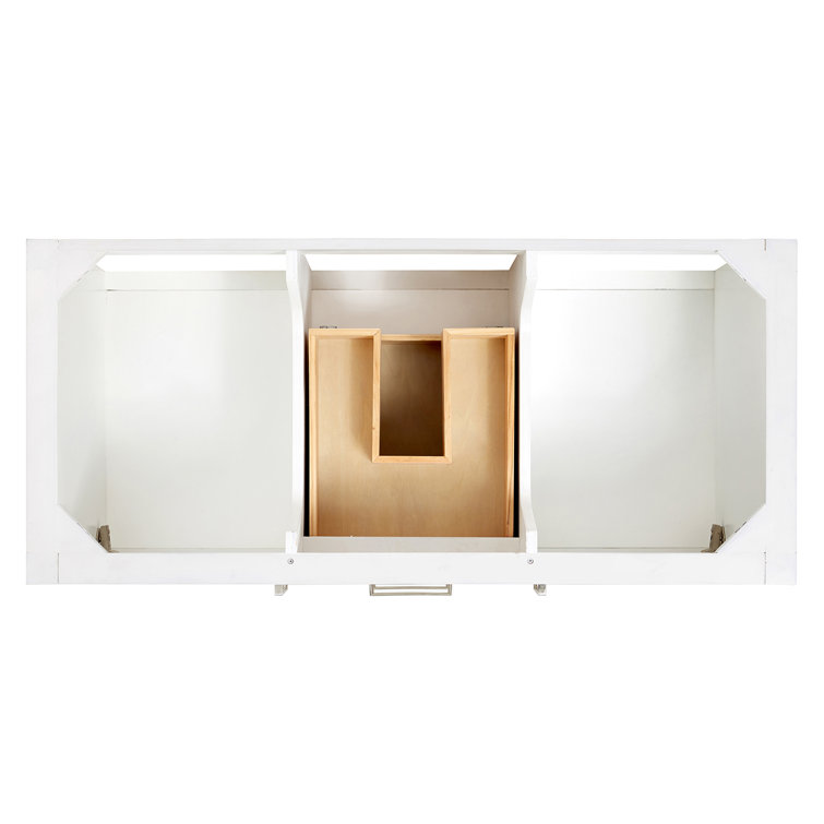 Bayhill White Freestanding Single Vanity with Marble Top