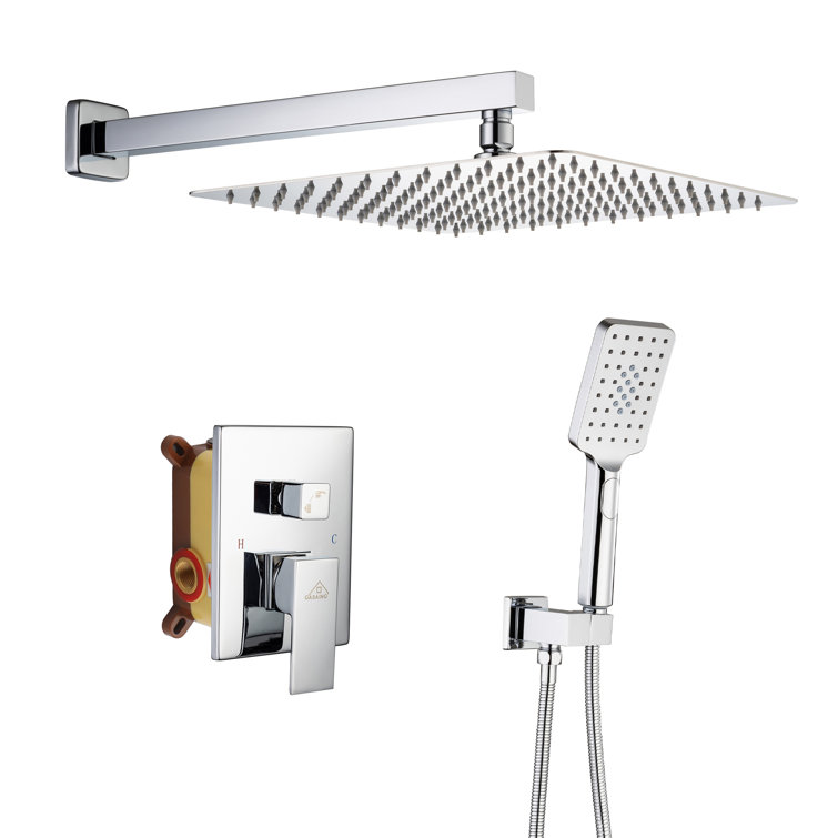 Chrome Polished Multi-Head Wall Mounted Shower System