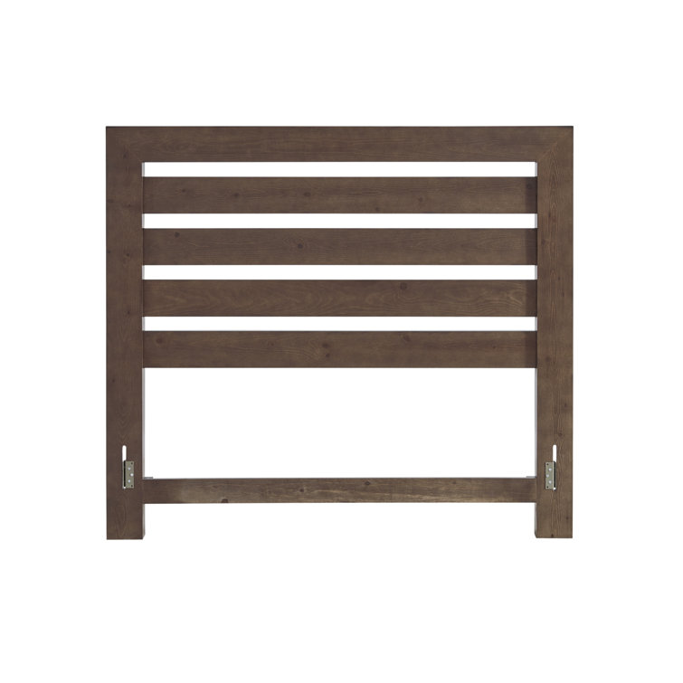 Rustic Brown King Wood Panel Bed with Headboard