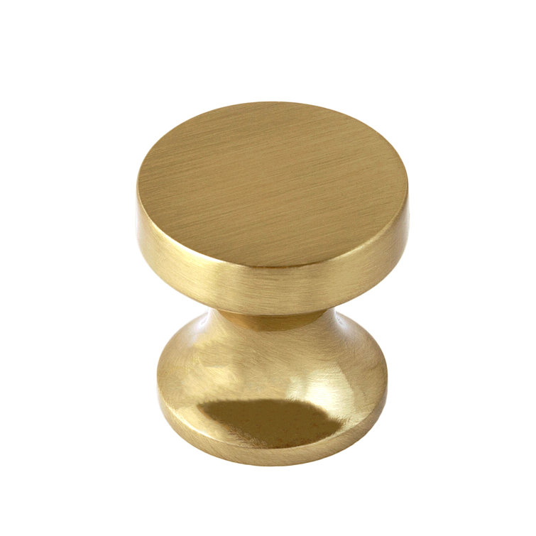 High Desert 1" Satin Brass Round Cabinet Knob