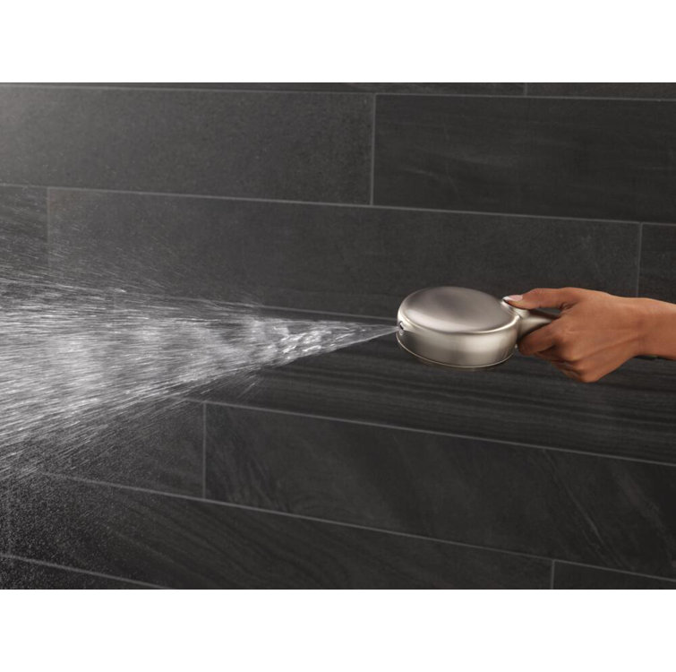 SpotShield Brushed Nickel Multi-Function Handheld Shower Head