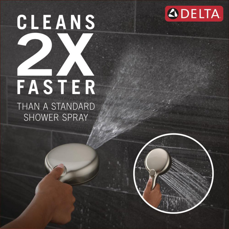SpotShield Brushed Nickel Multi-Function Handheld Shower Head