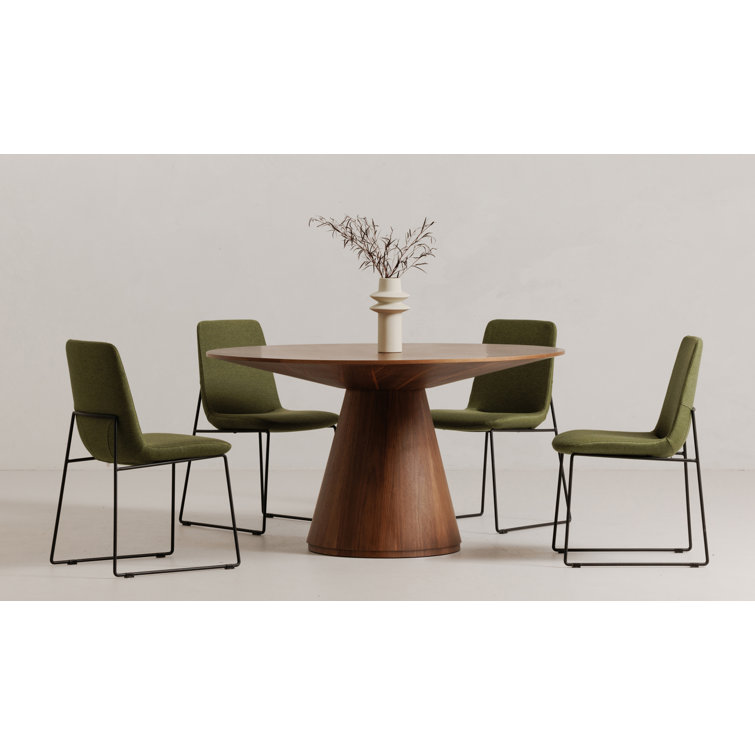 Royale 47" Round Walnut Dining Table for Eight