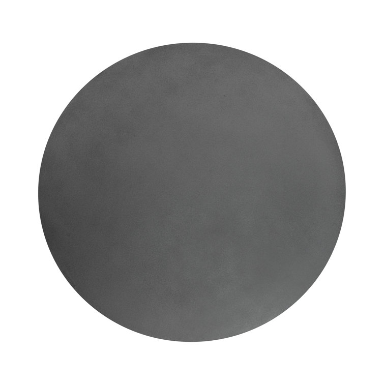 47'' Round Gray Cement Fiber Outdoor Dining Table