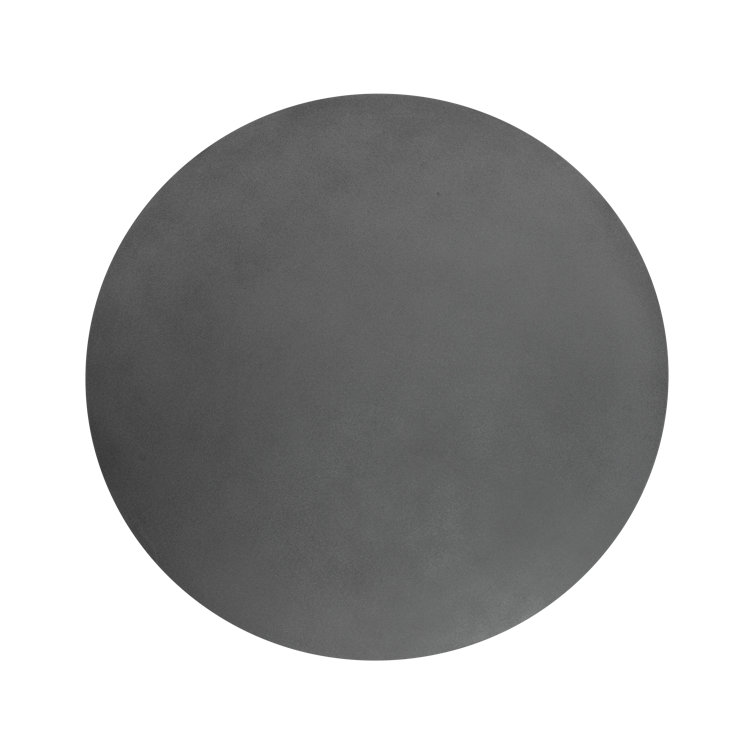 47'' Round Gray Cement Fiber Outdoor Dining Table