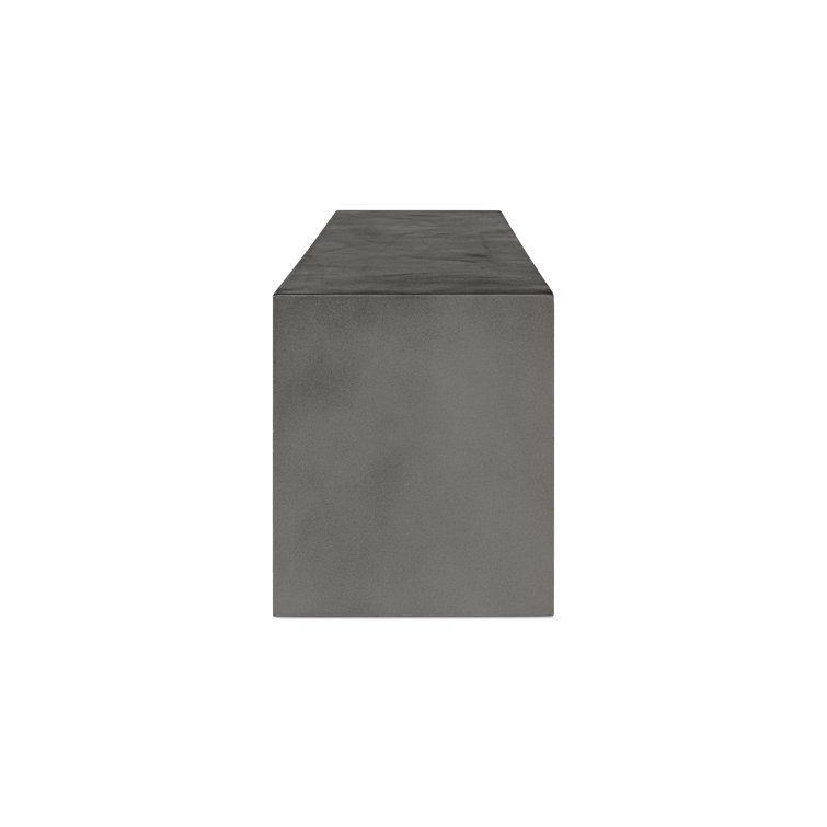 Brinlie Modern 55'' Grey Fiber-Reinforced Cement Outdoor Bench