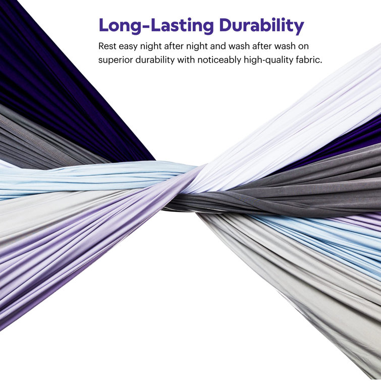 Deep Purple Twin Bamboo Polyester Sheet Set