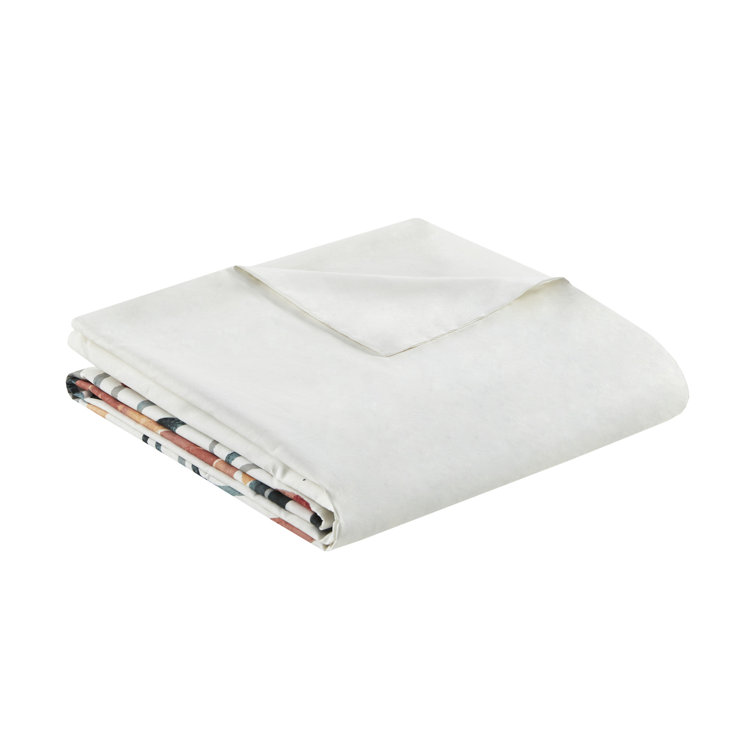 Full/Queen Floral Cotton Duvet Cover Set with Shams