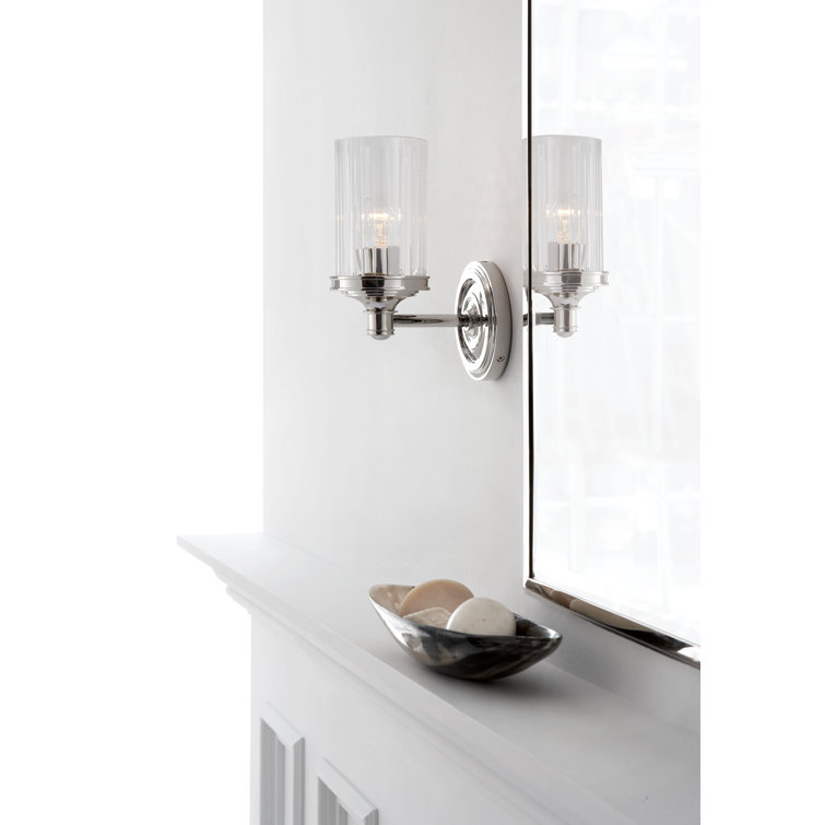 Ava Sleek Prismatic Bronze 9.25" Dimmable Wall Sconce