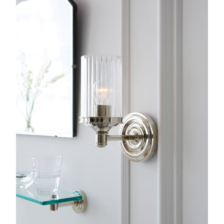Ava Sleek Prismatic Bronze 9.25" Dimmable Wall Sconce