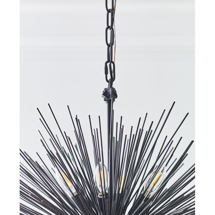 Strada Nickel 20-Light Crystal Plug-In Chandelier, 28.25" H