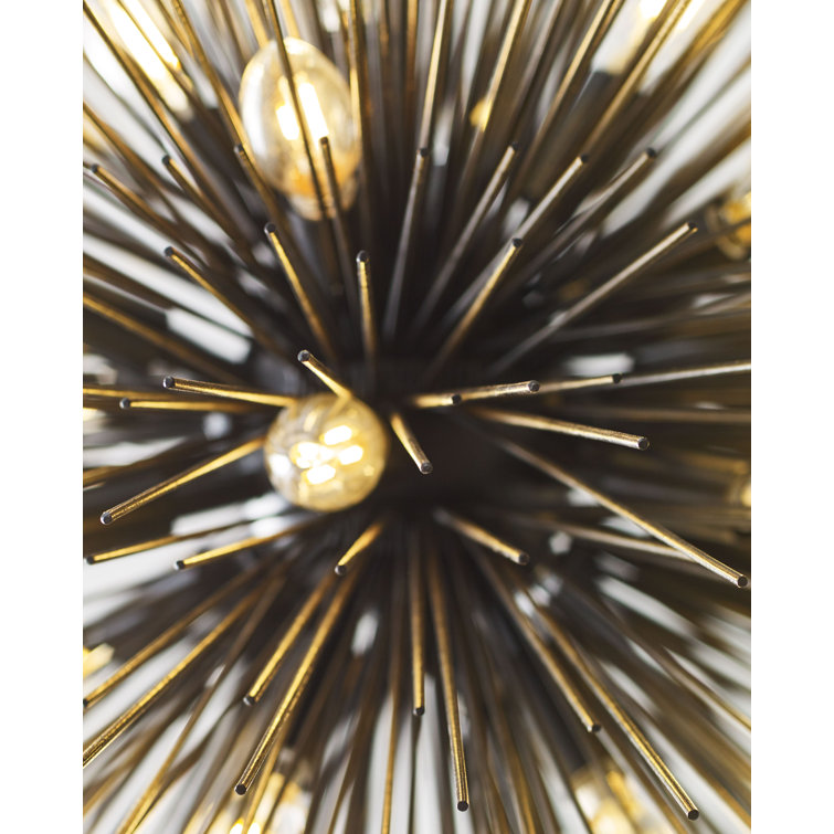 Strada Nickel 20-Light Crystal Plug-In Chandelier, 28.25" H