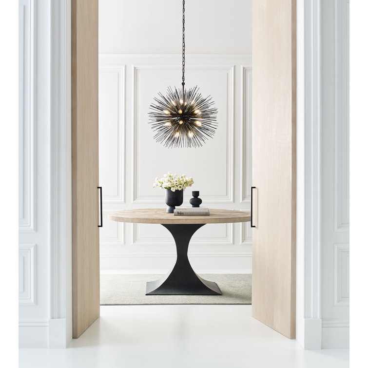 Strada Polished Nickel 20-Light Crystal Chandelier, 40.75" H