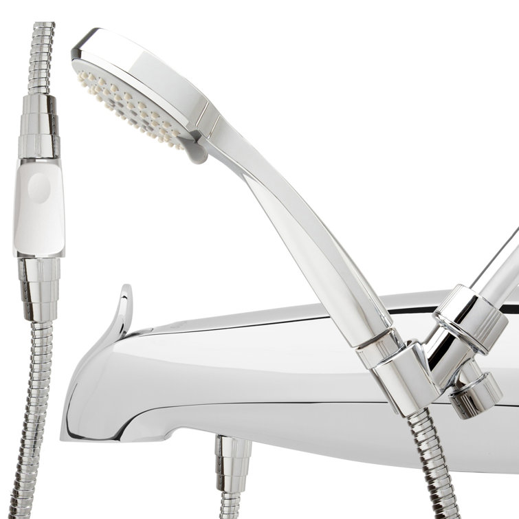 Chrome Handheld Wall Mounted Shower Head with 3 Spray Settings