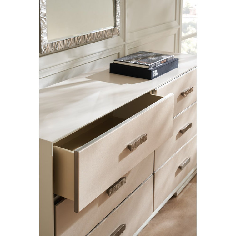 Silver Brushed Stainless Rectangular Accent Mirror