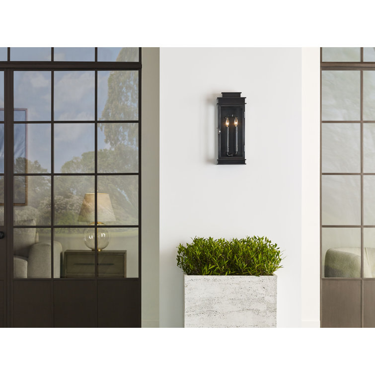 Polished Nickel 22.5" Dimmable Lantern Sconce
