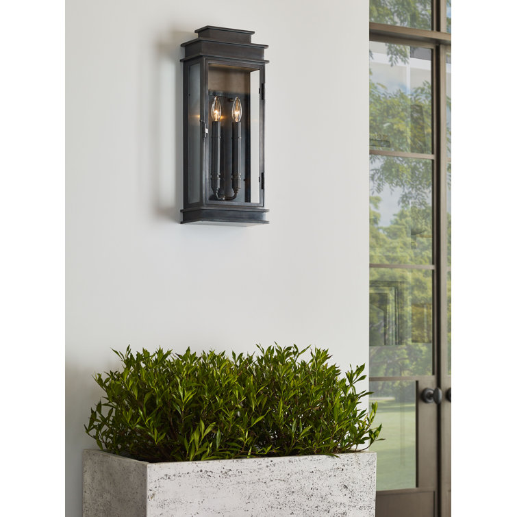 Polished Nickel 22.5" Dimmable Lantern Sconce