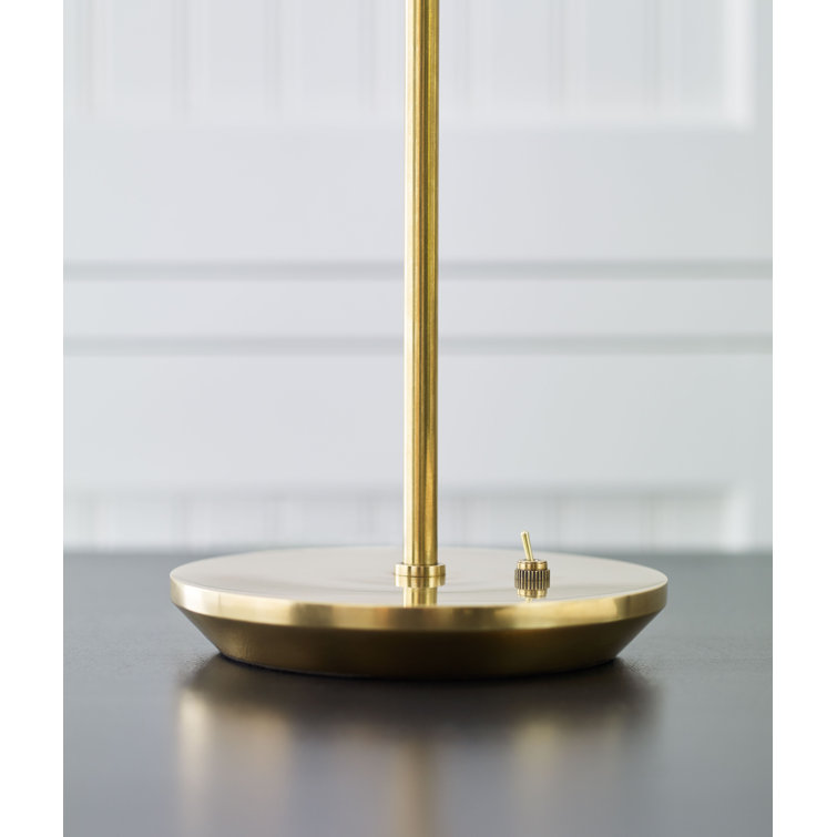 Clemente 20.75'' Adjustable Outdoor Brass & Black Reading Lamp