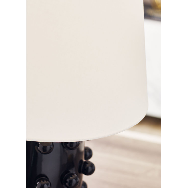 Edison 26.5'' Outdoor Black Porcelain Sphere Table Lamp
