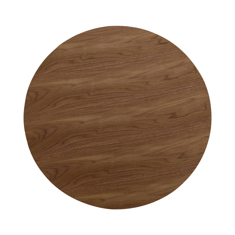 Royale 47" Round Walnut Dining Table for Eight