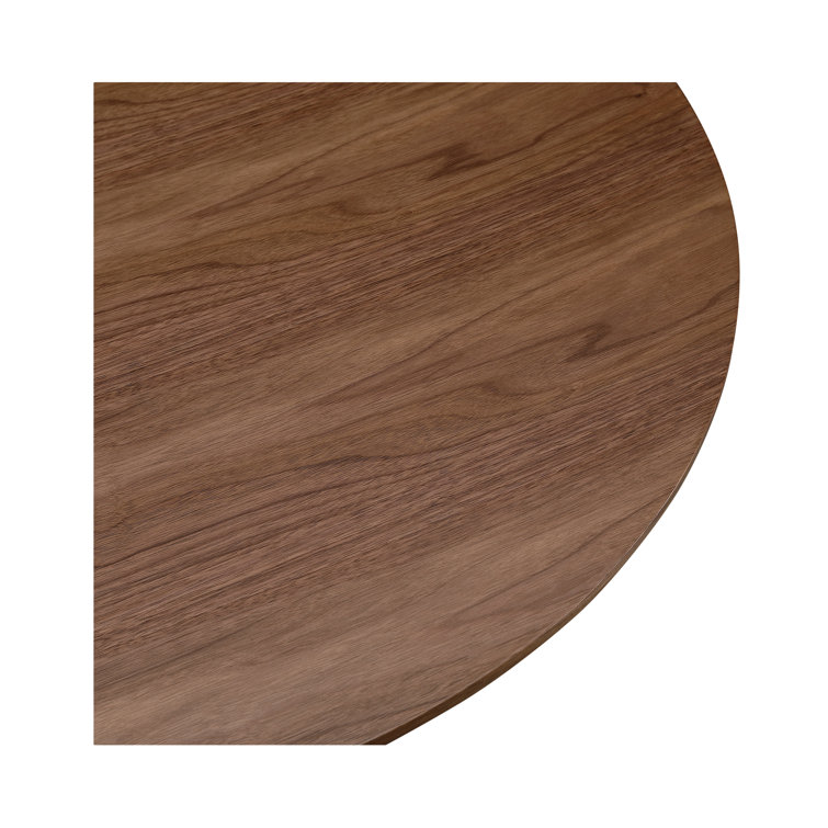 Royale 47" Round Walnut Dining Table for Eight